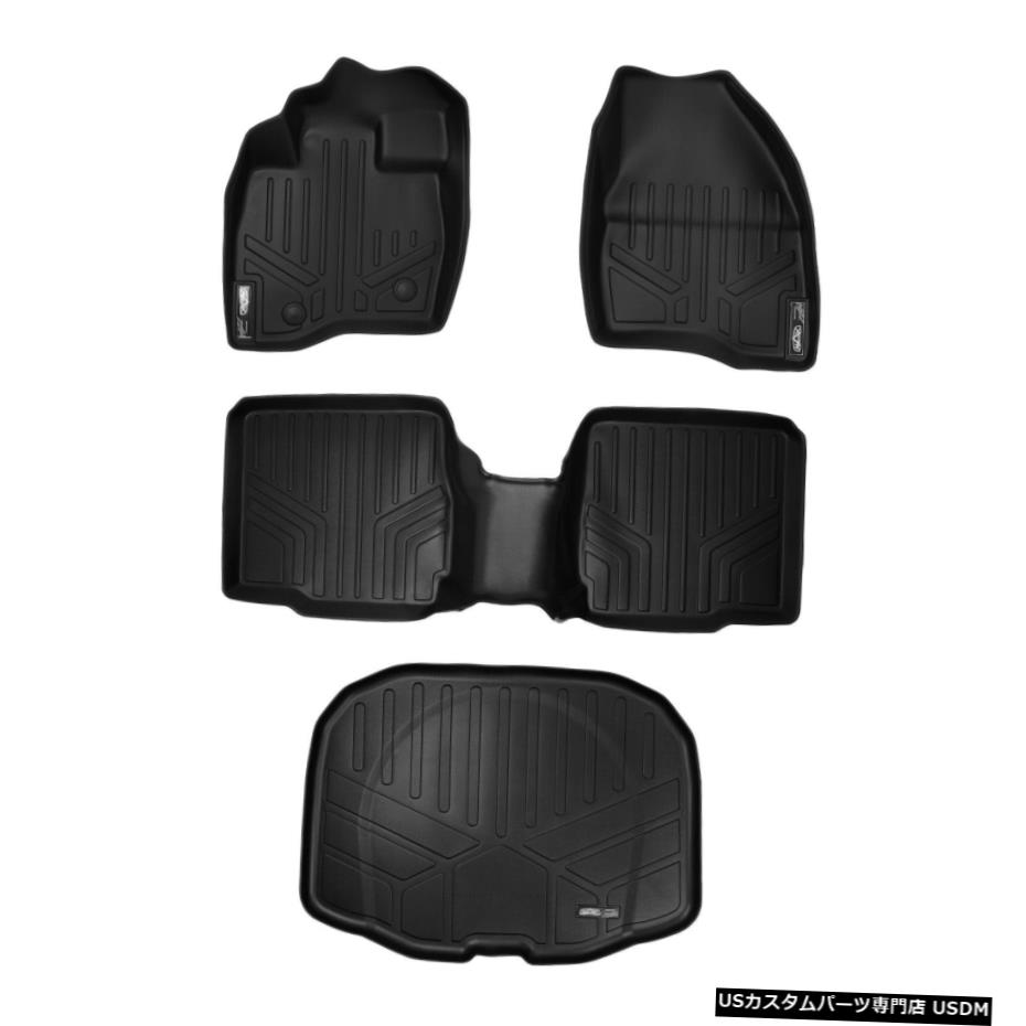 Floor Mat マックスライナーフロアマットとカーゴライナーセットブラックフォードエクスプローラー15-16 Maxliner Floor Mats And Cargo Liner Set Black For Ford Explorer 15-16 【並行輸入品】