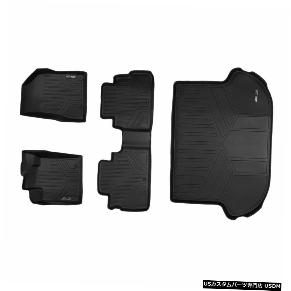 Floor Mat MaxLinerオールウェザーフロアマット/カーゴライナーセットブラック日産ムラーノ15-17 MaxLiner All Weather Floor Mats / Cargo Liner Set Black For Nissan Murano 15-17 【並行輸入品】