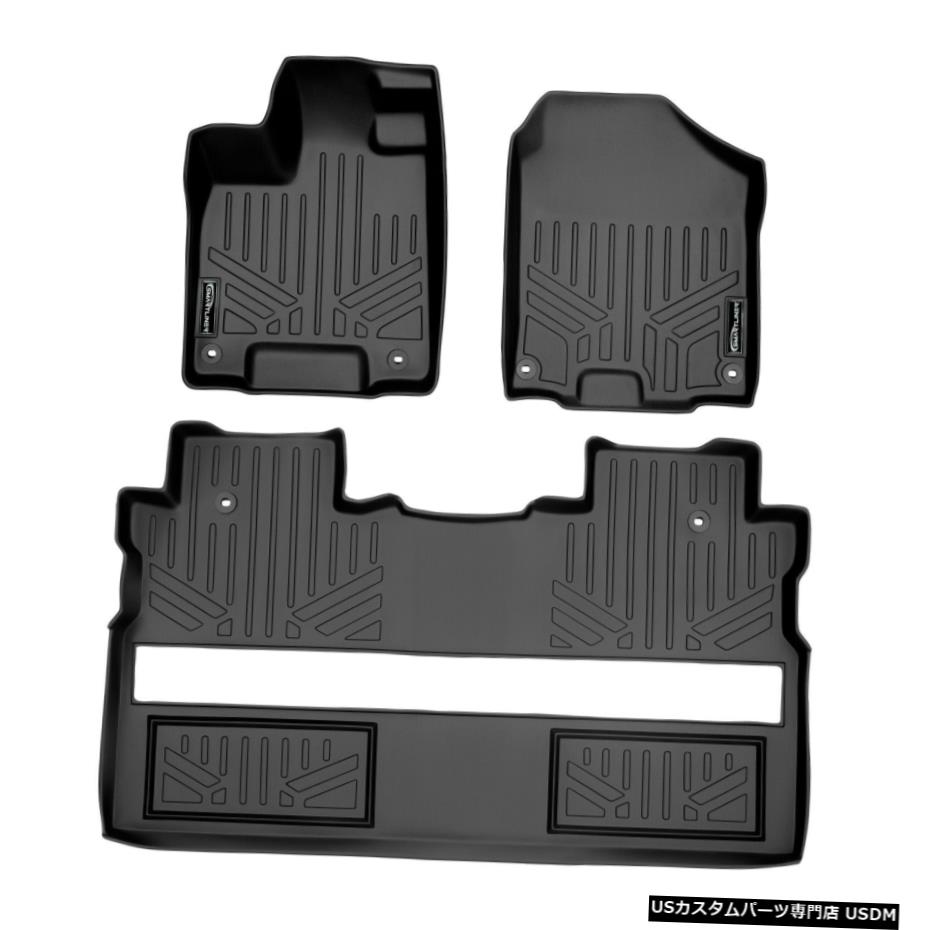 Floor Mat Smartlinerカスタムフィットフロアマットブラック2017-20ホンダリッジラインクルーキャブ Smartliner Custom Fit Floor Mats Black for 2017-20 Honda Ridgeline Crew Cab 【並行輸入品】
