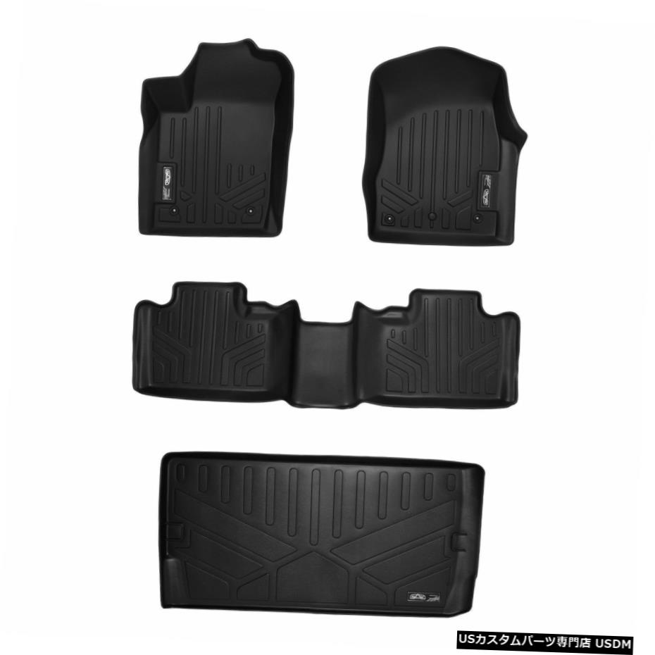 Floor Mat MaxLiner 1st 2nd＆Cargo Floor Mat Black for 13-16 Dodge Durango 2nd Row Bench MaxLiner 1st 2nd & Cargo Floor Mat Black for 13-16 Dodge Durango 2nd Row Bench 【並行輸入品】