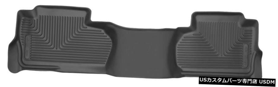Floor Mat ハスキーX-Actコンターリアフロアマットブラック14-18シルバラード/シエラダブルキャブ Husky X-Act Contour Rear Floor Mat Black for 14-18 Silverado/Sierra Double Cab 【並行輸入品】