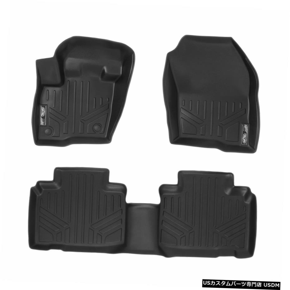 Floor Mat MaxLinerカスタム全天候型1列目/ 2列目フロアマットセットブロック15-20フォードエッジ MaxLiner Custom All Weather 1st/2nd Row Floor Mats Set Blk for 15-20 Ford Edge 【並行輸入品】