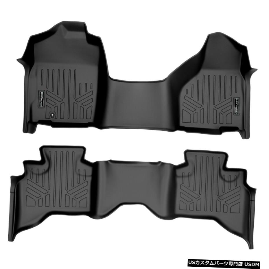 Floor Mat Smartlinerフロアマットセットブラック2009-12ラム1500クワッドベンチシートカスタムフィット Smartliner Floor Mat Set Black for 2009-12 Ram 1500 Quad Bench Seat Custom Fit 【並行輸入品】