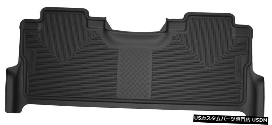 Floor Mat ハスキーX-Actコントゥアリアローフロアマットブラック2017-20フォードF-250 / F350スーパー Husky X-Act Contour Rear Row Floor Mat Black for 2017-20 Ford F-250/F350 Super 【並行輸入品】