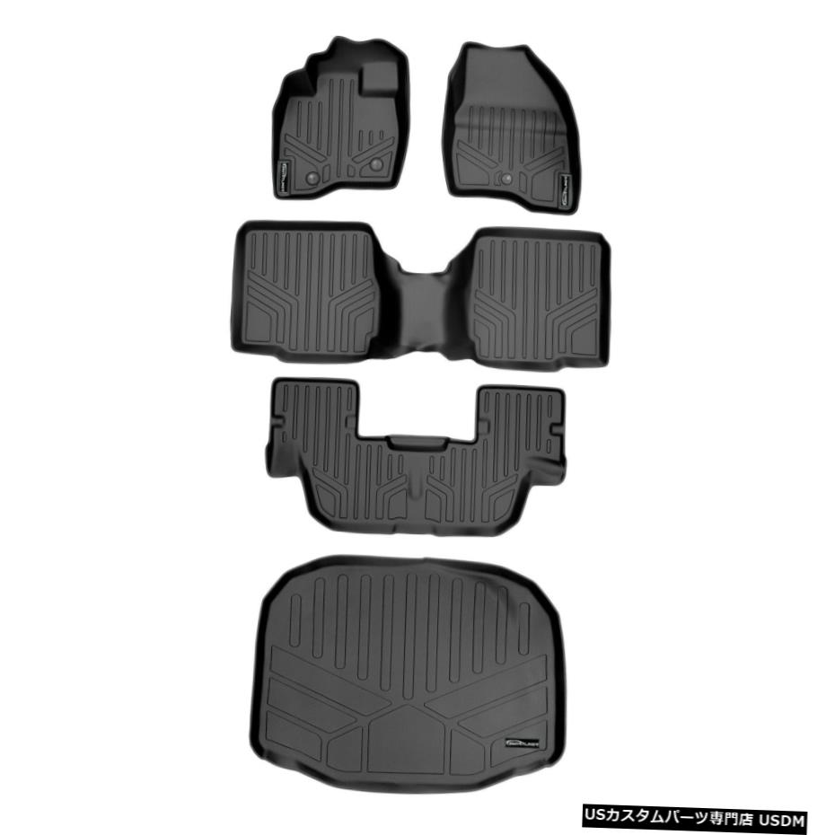 Floor Mat エクスプローラー2017-2019用マックスライナーフロアマットセットとカーゴライナーブラック Maxliner Floor Mats Set And Cargo Liner Black For Explorer 2017-2019 【並行輸入品】