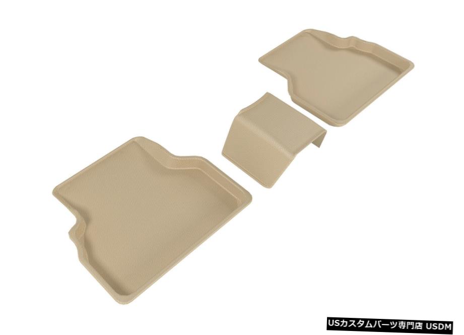Floor Mat カグー全天候型カスタムフィットライナータン2列目フロアマットL1AD03921502 Kagu All-Weather Custom Fit Liners Tan 2nd Row Floor Mats L1AD03921502 【並行輸入品】