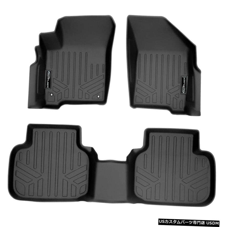 Floor Mat Smartliner All Weather Floor Mats Set Black for 2012-20 Dodge Journey Smartliner All Weather Floor Mats Set Black for 2012-20 Dodge Journey 【並行輸入品】