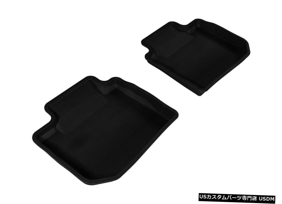 Floor Mat カグー全天候型カスタムフィットライナーブラック2列目フロアマットL1SB00821509 Kagu All-Weather Custom Fit Liners Black 2nd Row Floor Mats L1SB00821509 【並行輸入品】