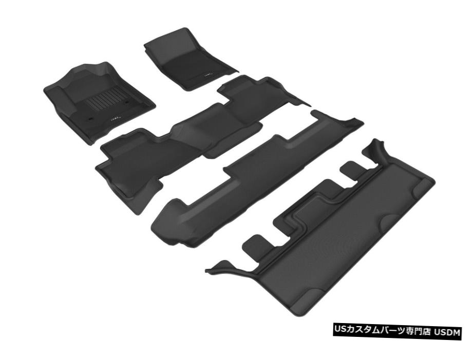 Floor Mat カグー全天候型カスタムフィットライナーグレー1st2nd 3rdRowフロアマットL1CH06801501 Kagu All-Weather Custom Fit Liners Gray 1st 2nd 3rd Row Floor Mats L1CH06801501 【並行輸入品】