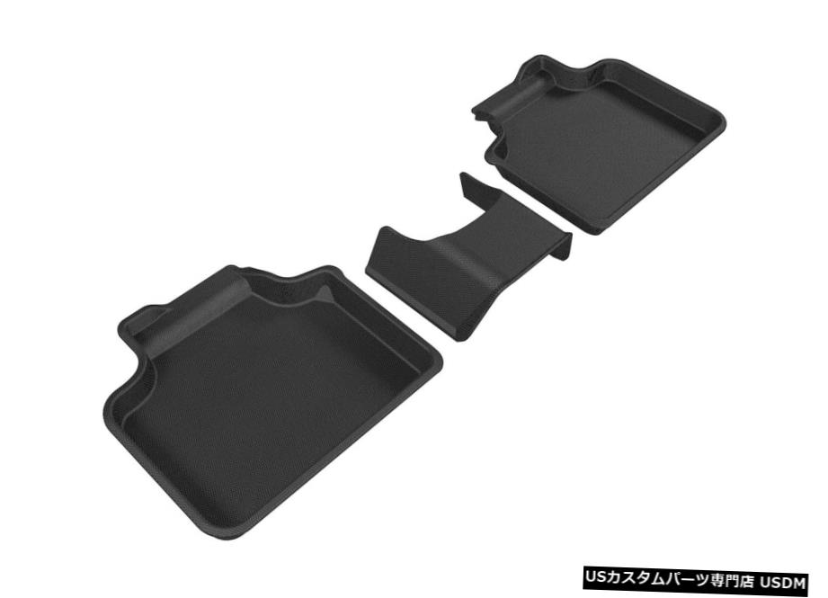 Floor Mat カグー全天候型カスタムフィットライナーブラック2列目フロアマットL1MN01821509 Kagu All-Weather Custom Fit Liners Black 2nd Row Floor Mats L1MN01821509 【並行輸入品】