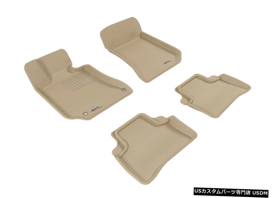 Floor Mat カグー全天候型カスタムフィットライナータン1列目および2列目フロアマットL1MB05701502 Kagu All-Weather Custom Fit Liners Tan 1st And 2nd Row Floor Mats L1MB05701502 【並行輸入品】