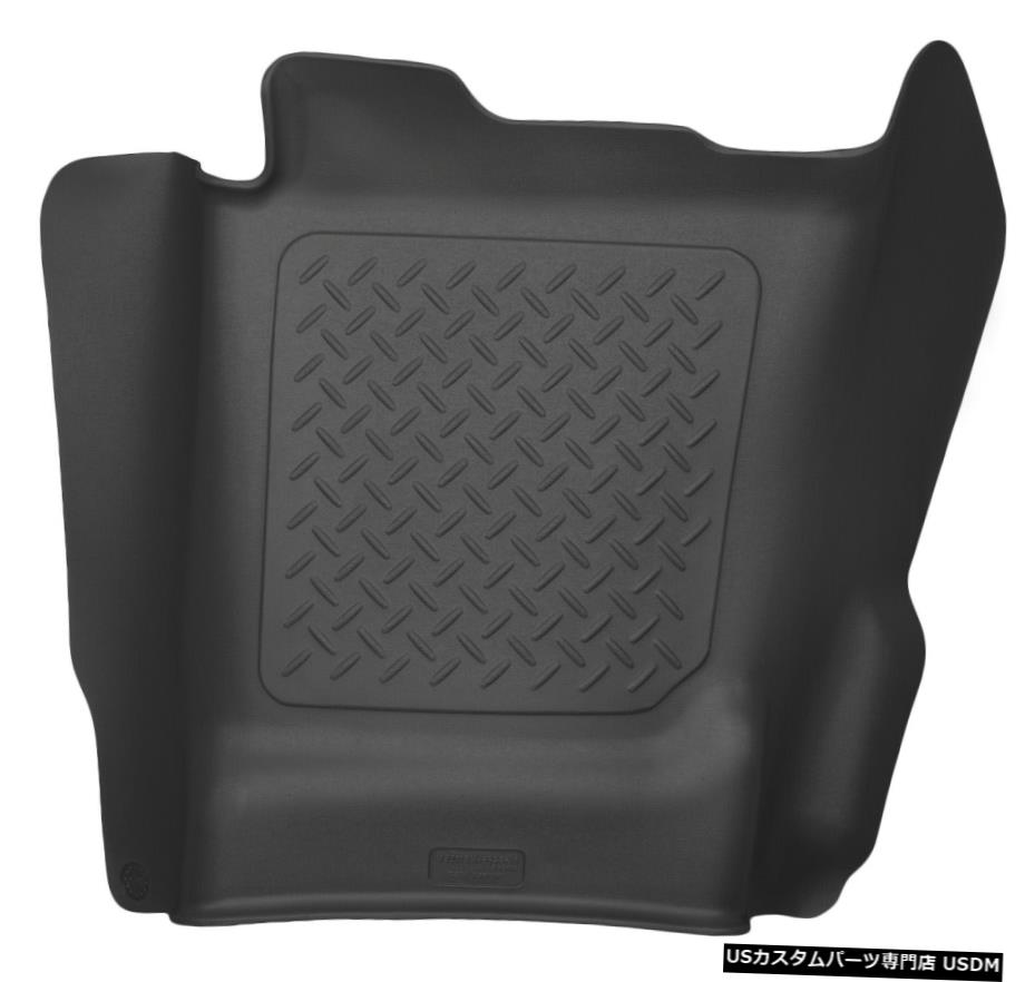 Floor Mat 14-19シルバラード/シエラセンターハンプ用ハスキーX-Actコントゥアフロアライナーマットブロック Husky X-Act Contour Floor Liner Mat Blk for 14-19 Silverado/Sierra Center Hump 【並行輸入品】