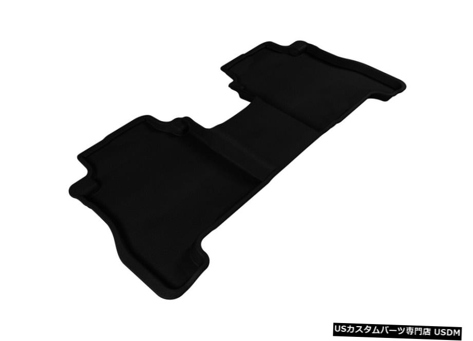 Floor Mat カグー全天候型カスタムフィットライナー2007-12サンタフェ用ブラック2列目フロアマット Kagu All-Weather Custom Fit Liners Black 2nd Row Floor Mats for 2007-12 Santa Fe 【並行輸入品】