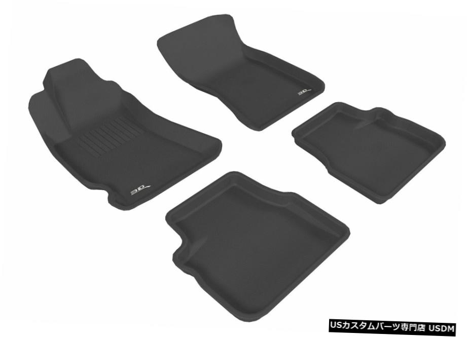 Floor Mat カグー全天候型ライナーブラック1列目と2列目フロアマット2019-2013フォレスター Kagu All-Weather Liners Black 1st And 2nd Row Floor Mats for 2019-2013 Forester 【並行輸入品】