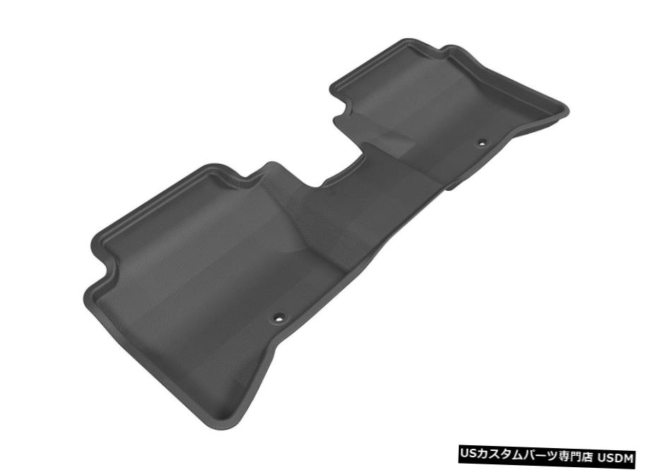 Floor Mat カグーライナーブラック2列目、デュアルリテンションフロアマット、14-2017リオ/リオ5 Kagu Liners Black 2nd Row with Dual Retention Floor Mats for 14-2017 Rio/Rio5 【並行輸入品】