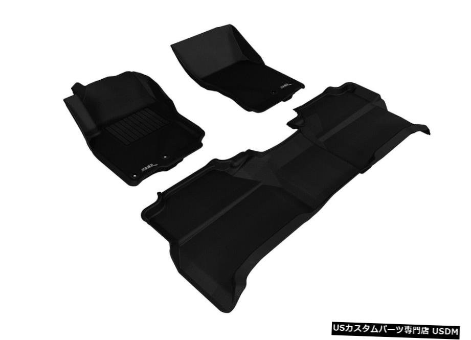Floor Mat カグー全天候型カスタムフィットライナーブラック1列目および2列目フロアマットL1NS06101509 Kagu All-Weather Custom Fit Liners Black 1st And 2nd Row Floor Mats L1NS06101509 【並行輸入品】