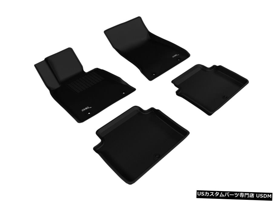 Floor Mat カグー全天候型カスタムフィットライナーブラック1列目および2列目フロアマットL1HY06101509 Kagu All-Weather Custom Fit Liners Black 1st And 2nd Row Floor Mats L1HY06101509 【並行輸入品】