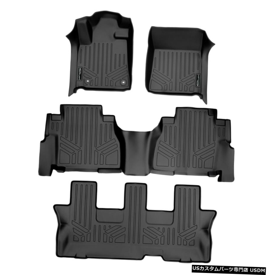 Floor Mat Smartlinerカスタムフロアマット2列目ベンチシート付き12-20セコイア用3列セット Smartliner Custom Floor Mats 3 Row Set for 12-20 Sequoia W/ 2nd Row Bench Seat 【並行輸入品】