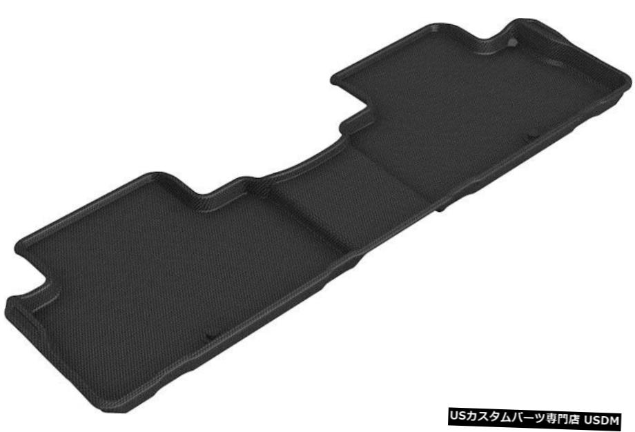 Floor Mat カグー全天候型カスタムフィットライナーブラック2列目フロアマット20-21テルライド Kagu All-Weather Custom Fit Liners Black 2nd Row Floor Mats for 20-21 Telluride 【並行輸入品】