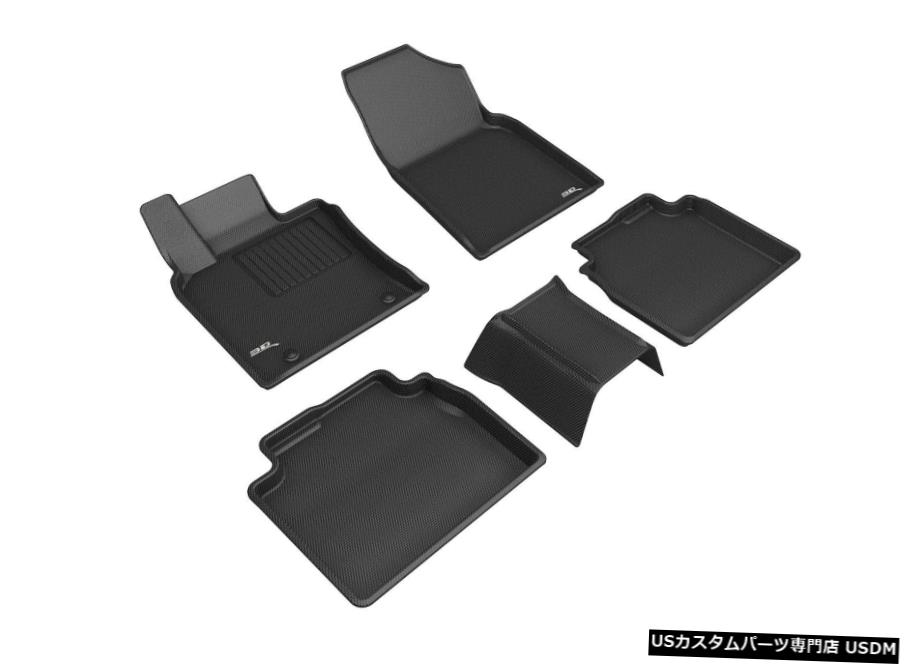 Floor Mat カグーライナーブラック1列目と2列目フロアマット19-20アバロンXSE / XLE /限定 Kagu Liners Black 1st And 2nd Row Floor Mats for 19-20 Avalon XSE/XLE/Limited 【並行輸入品】
