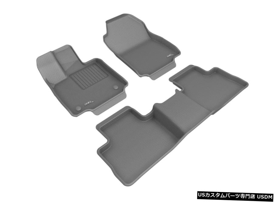 Floor Mat カグー全天候型ライナーグレー1列目と2列目フロアマット2019-2020RAV4ガス Kagu All-Weather Liners Gray 1st And 2nd Row Floor Mats for 2019-2020 RAV4 Gas 【並行輸入品】