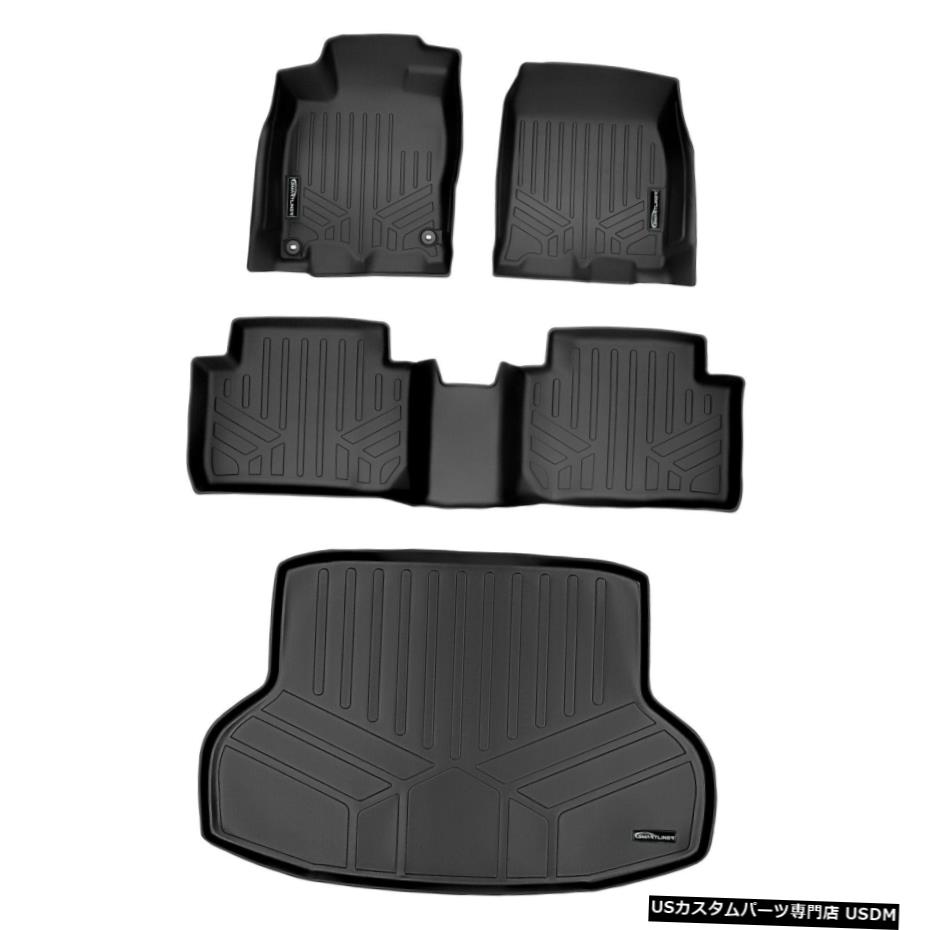Floor Mat Smartlinerカスタムフロアマットカーゴライナーセットブラック16-20ホンダシビックセダン Smartliner Custom Floor Mats cargo liner Set Black for 16-20 Honda Civic Sedan 【並行輸入品】