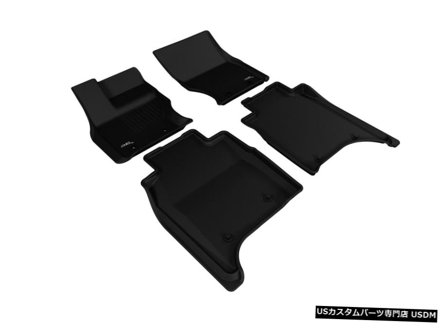 Floor Mat カグー全天候型カスタムフィットライナーブラック1列目および2列目フロアマットL1LR01901509 Kagu All-Weather Custom Fit Liners Black 1st And 2nd Row Floor Mats L1LR01901509 【並行輸入品】