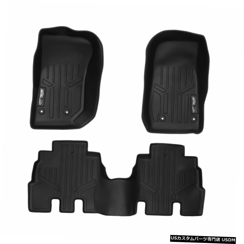 Floor Mat MaxLinerカスタム1列目および2列目フロアマットセットブラック14-18ラングラーJK4-Dr MaxLiner Custom 1st & 2nd Row Floor Mats Set BLACK for 14-18 Wrangler JK 4-Dr 【並行輸入品】 46,926円
