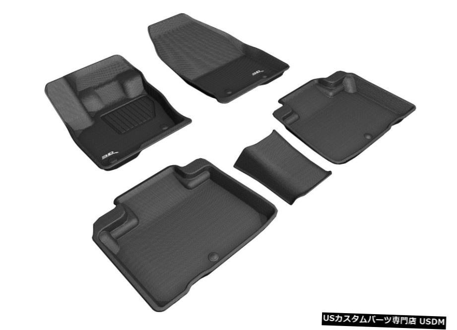 Floor Mat 19-2020ノーチラス/ 2016-2018MKX用カグライナーブラック1?2列目フロアマット Kagu Liners Black 1st-2nd Row Floor Mats for 19-2020 Nautilus/2016-2018 MKX 【並行輸入品】