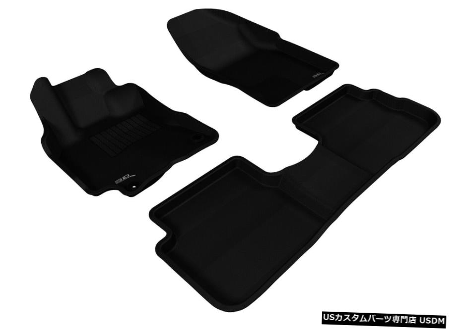 Floor Mat カグー全天候型カスタムフィットライナーブラック1列目および2列目フロアマットL1PA00101509 Kagu All-Weather Custom Fit Liners Black 1st And 2nd Row Floor Mats L1PA00101509 【並行輸入品】