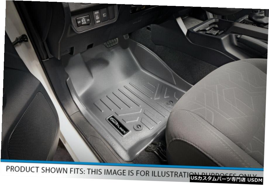 Floor Mat Maxlinerカスタムフィットフロアマットライナーグレー17-20GMCアカディアベンチシート用 Maxliner Custom Fit Floor Mats Liner Grey For 17-20 GMC Acadia Bench Seats 【並行輸入品】