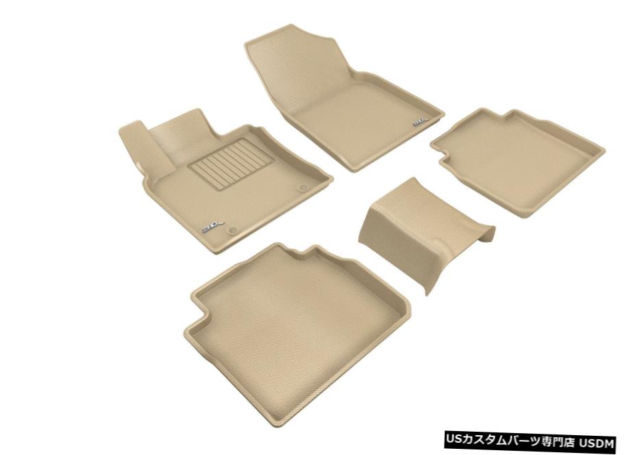 Floor Mat カグー全天候型ライナータン1列目と2列目フロアマット2019-2020アバロンガス Kagu All-Weather Liners Tan 1st And 2nd Row Floor Mats for 2019-2020 Avalon Gas 【並行輸入品】