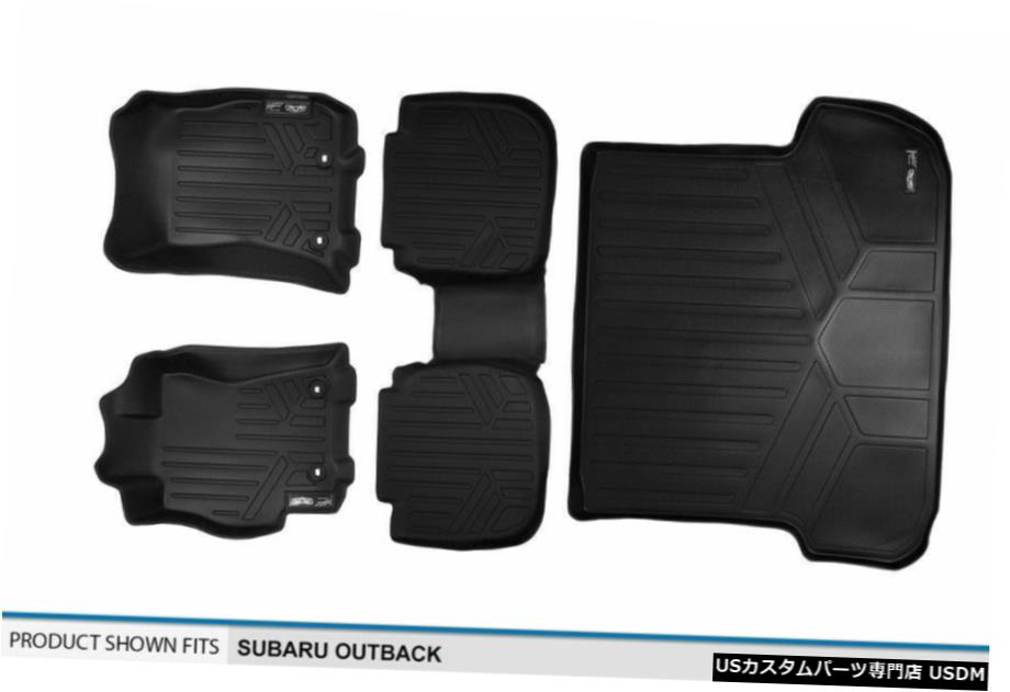 Floor Mat MaxLinerカスタム1st2nd＆Cargo Floor Mats Black for 15-20 Subaru Outback MaxLiner Custom 1st 2nd & Cargo Floor Mats Black for 15-20 Subaru Outback 【並行輸入品】