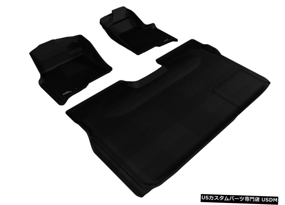 Floor Mat カグー全天候型カスタムフィットライナーブラック1列目および2列目フロアマットL1FR06701509 Kagu All-Weather Custom Fit Liners Black 1st And 2nd Row Floor Mats L1FR06701509 【並行輸入品】