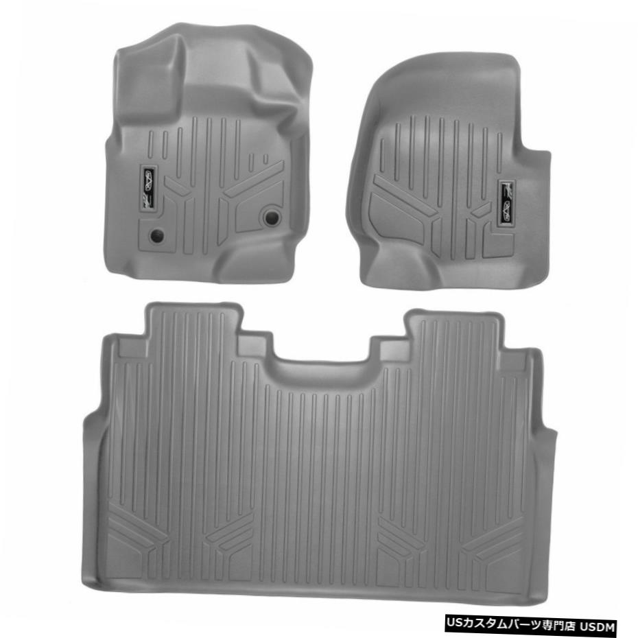 Floor Mat MaxLiner全天候型1列目/ 2列目フロアマットグレー、15-20フォードF-150クルーキャブ MaxLiner All Weather 1st/2nd Row Floor Mats Grey for 15-20 Ford F-150 Crew Cab 【並行輸入品】