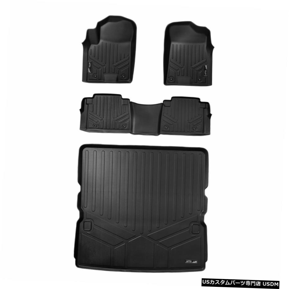 Floor Mat MaxLinerカスタム全天候型1st2 / Cargo Floor Mats Black for 11-18 QX56 / QX80 MaxLiner Custom All Weather 1st 2nd/Cargo Floor Mats Black for 11-18 QX56/QX80 【並行輸入品】