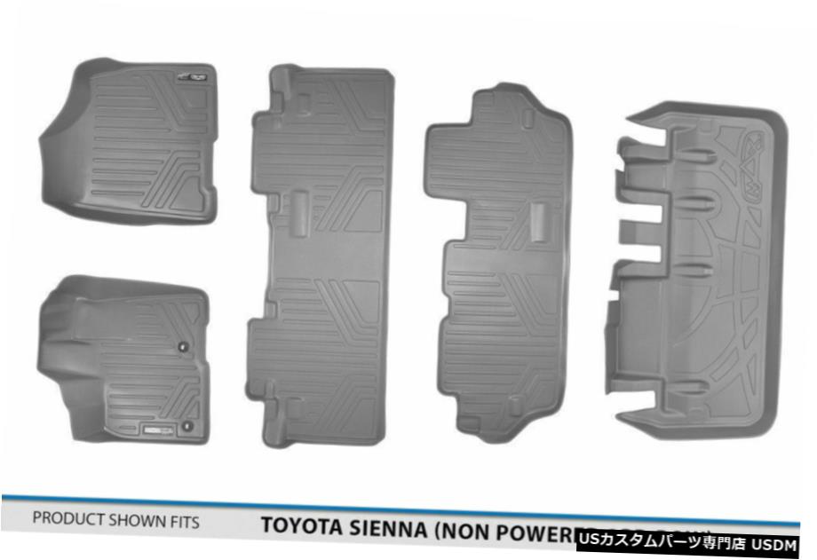 Floor Mat MAXFLOORMAT 1st / 2nd / 3rd / Cargo Floor Liner Mat Grey for 13-20 Sienna 8-Passenger MAXFLOORMAT 1st/2nd/3rd/Cargo Floor Liner Mat Grey for 13-20 Sienna 8-Passenger 【並行輸入品】