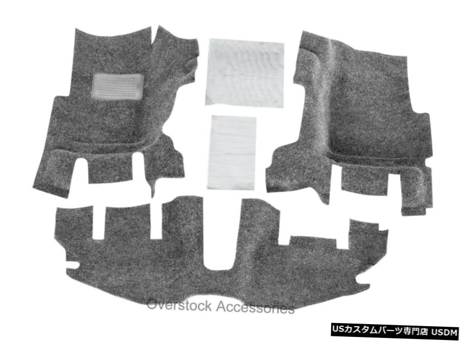 Floor Mat BedRug 3pc 1列目フロントカーペットフロアライナーマットキット（97-2006ジープラングラーTJ用） BedRug 3pc 1st Row Front Carpet Floor Liner Mat Kit for 97-2006 Jeep Wrangler TJ 【並行輸入品】