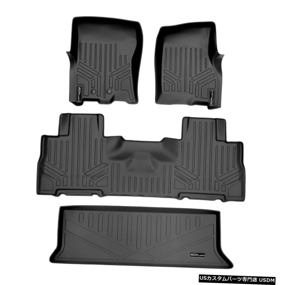 Floor Mat 2011-17エクスペディションナビゲーターの3列目ブラックの後ろのフロアマットとカーゴライナー Floor Mats And Cargo Liner Behind 3rd Row Black for 2011-17 Expedition Navigator 【並行輸入品】