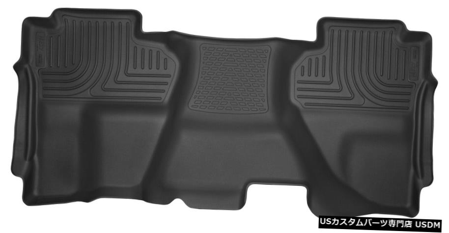 超特価sale開催 車用品 バイク用品 車用品 パーツ 内装パーツ その他 Floor Mat ハスキーxact2列目フル カバレッジフロアマット15 19シルバラード シエラダブル Husky Xact 2nd Row Full Coverage Floor Mat For 15 19 Silverado Sierra Double
