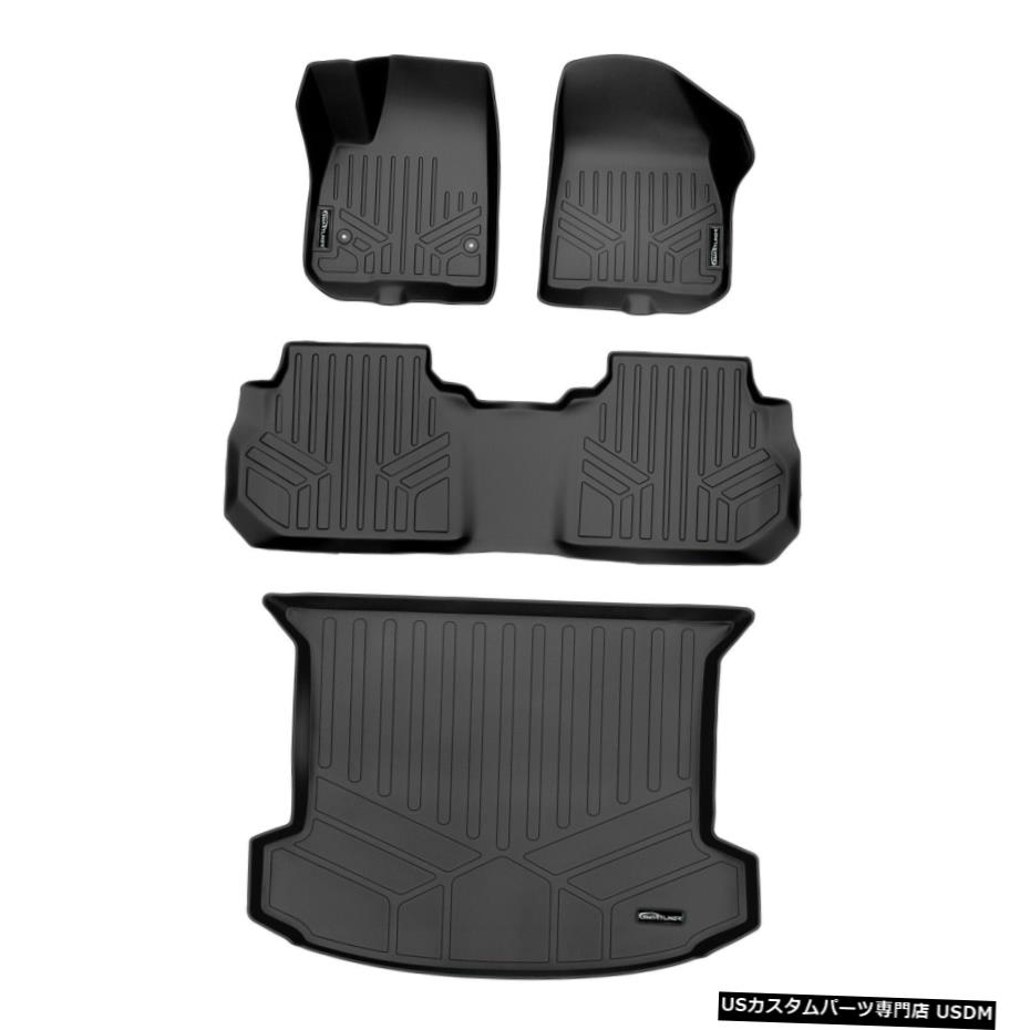 Floor Mat Smartlinerカスタムフロアマットとカーゴライナーセット2017-20キャデラックXT5用ブラック Smartliner Custom Floor Mats And cargo liner Set Black For 2017-20 Cadillac XT5 【並行輸入品】