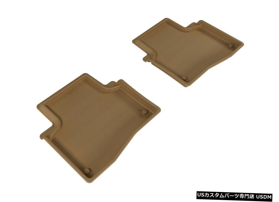 Floor Mat カグーオールウェザーカスタムフィットライナータン2列目フロアマット2014-2020RLXガス Kagu All Weather Custom Fit Liners Tan 2nd Row Floor Mats for 2014-2020 RLX Gas 【並行輸入品】