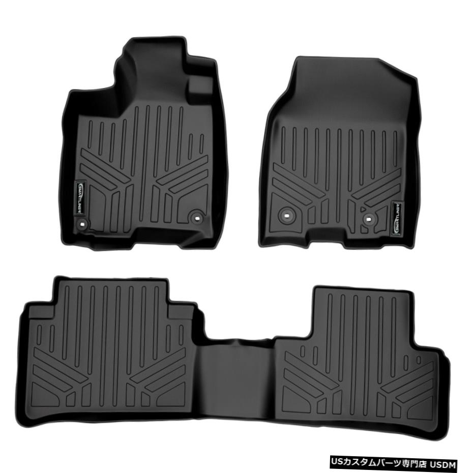 Floor Mat Smartlinerフロアマット2列ブラックセット13-18アキュラRDX8ウェイ助手席 Smartliner Floor Mats 2 Rows Black Set For 13-18 Acura RDX 8 Way Passenger Seat 【並行輸入品】