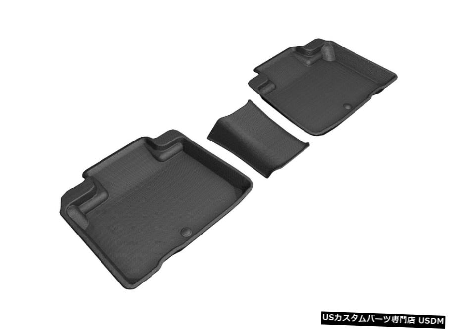 Floor Mat カグーカスタムフィットライナーブラック2列目フロアマット19-2020ノーチラス/ 16-2018MKX Kagu Custom Fit Liners Black 2nd Row Floor Mats for 19-2020 Nautilus/16-2018 MKX 【並行輸入品】