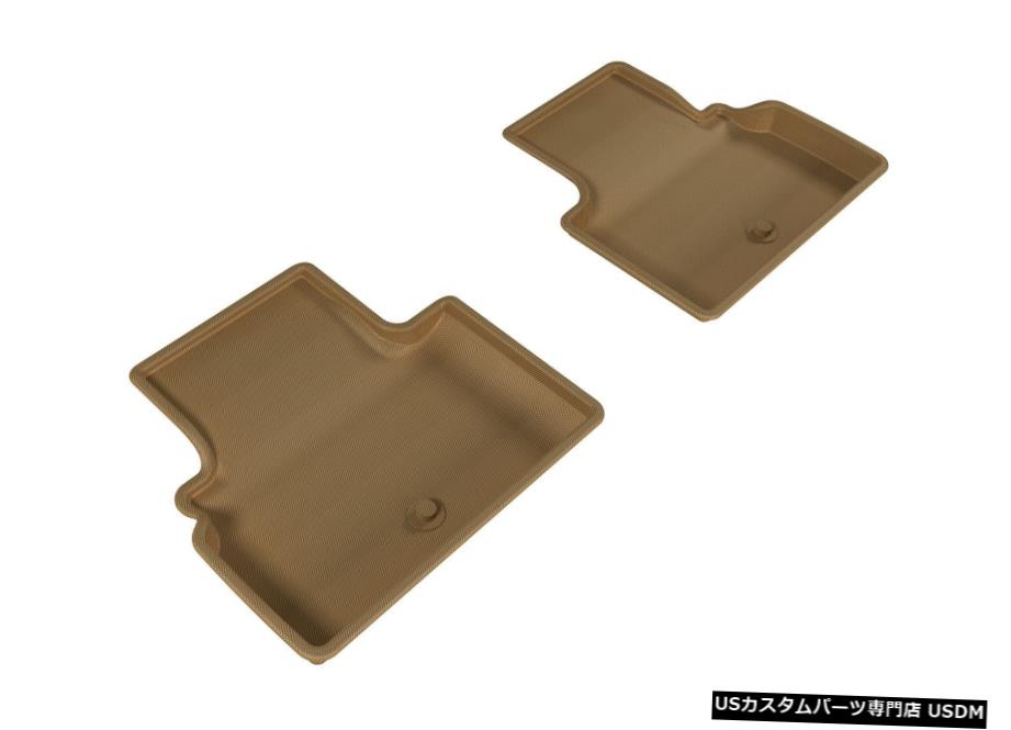 Floor Mat カグーオールウェザーカスタムフィットライナータン2列目フロアマットL1IN01721502 Kagu All Weather Custom Fit Liners Tan 2nd Row Floor Mats L1IN01721502 【並行輸入品】