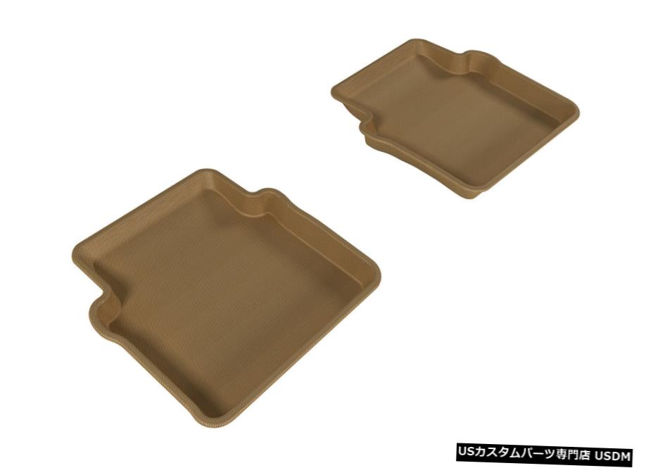 Floor Mat カグーオールウェザーカスタムフィットライナータン2列目フロアマットL1CY00221502 Kagu All Weather Custom Fit Liners Tan 2nd Row Floor Mats L1CY00221502 【並行輸入品】