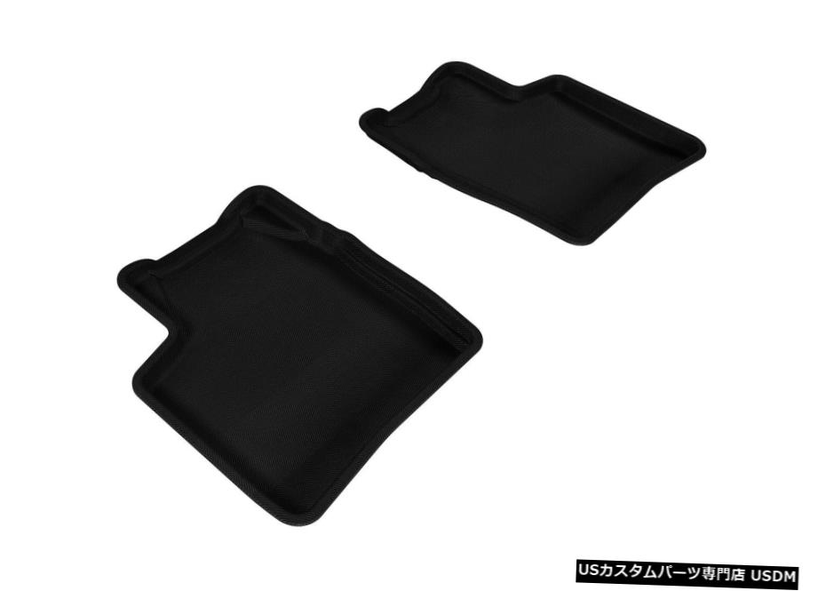 Floor Mat カグーオールウェザーカスタムフィットライナーブラック2列目フロアマット2004-2009プリウス Kagu All Weather Custom Fit Liners Black 2nd Row Floor Mats for 2004-2009 Prius 【並行輸入品】