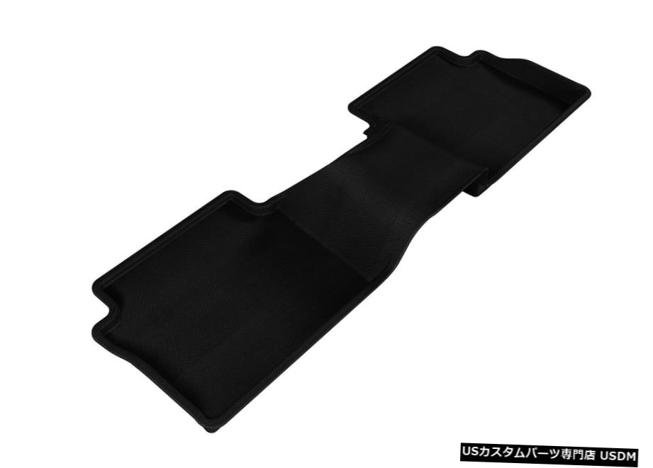 Floor Mat カグーオールウェザーカスタムフィットライナーブラック2列目フロアマット（14-2018マツダ3用） Kagu All Weather Custom Fit Liners Black 2nd Row Floor Mats for 14-2018 Mazda 3 【並行輸入品】