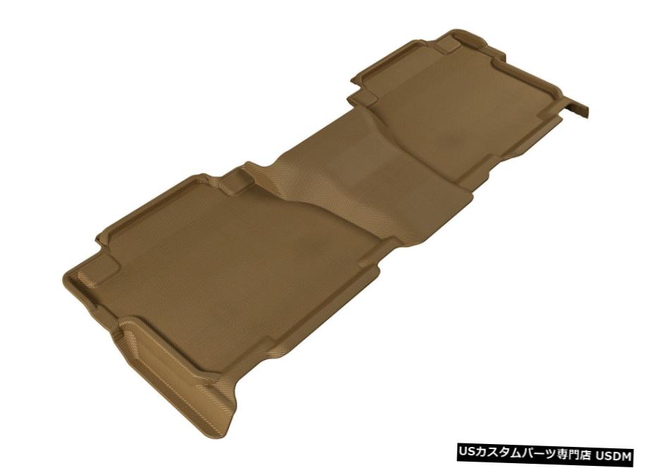 Floor Mat カグーオールウェザーカスタムライナータン2列目フロアマット2007-13タンドラクルーマックス Kagu All Weather Custom Liners Tan 2nd Row Floor Mats for 2007-13 Tundra CrewMax 【並行輸入品】