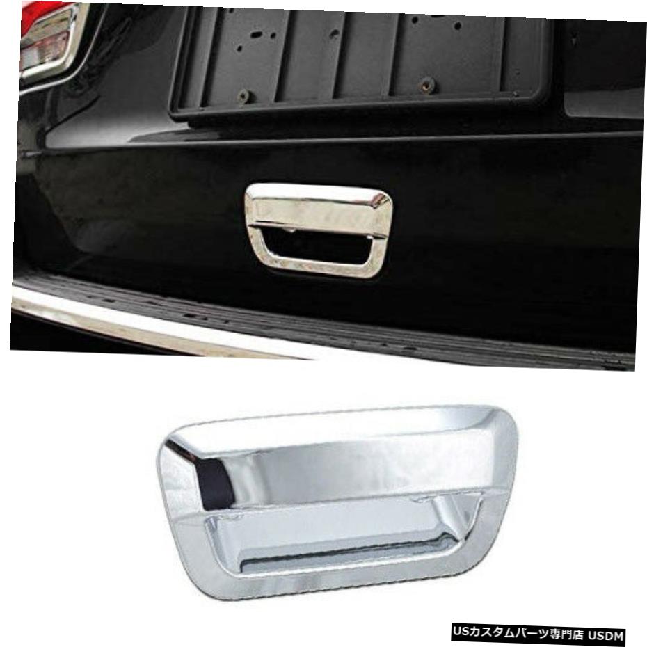 クロームメッキ ジープグランドチェロキー2014+クローム用カーテールゲートハンドルシェルボウル装飾カバー Car Tailgate Handle Shell Bowl Decor Cover for Jeep Grand Cherokee 2014+ Chrome 【並行輸入品】